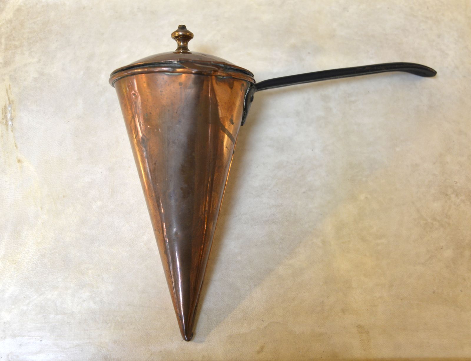 Victorian Fireside Kitchen Cone Copper Ale Warmer Cider Muller 19thc English photo furniture