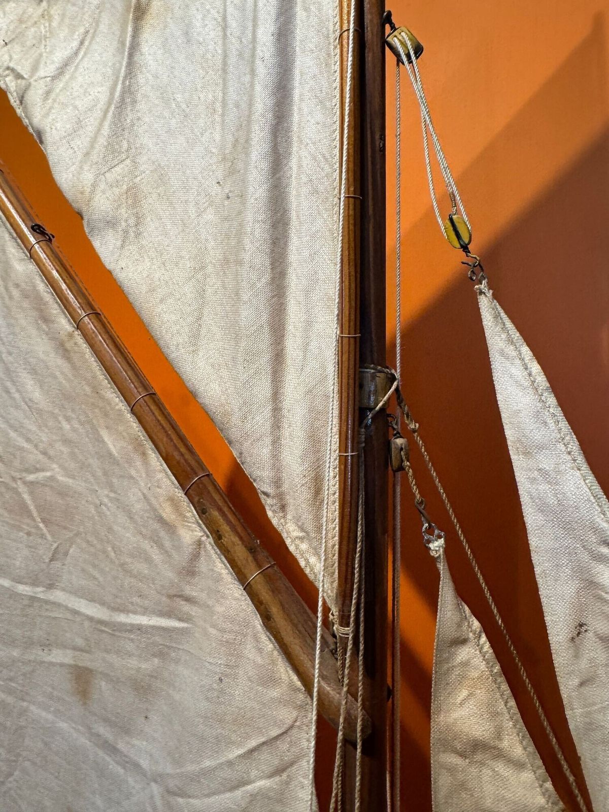 Antique Large Scale Fully Rigged Pond Yacht photo Home Decor