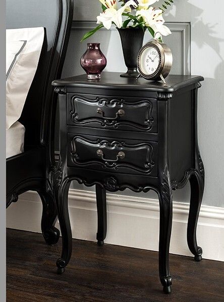 Brand New Marvellous La Rochelle French Antique Style 2 Draw Bedside Table –  Rrp £320