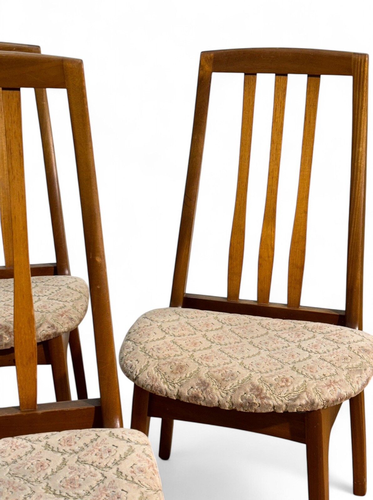 photo furniture Sutcliffe Todmorden Dining Table And Chairs Teak Surf Board Surface Mid Century