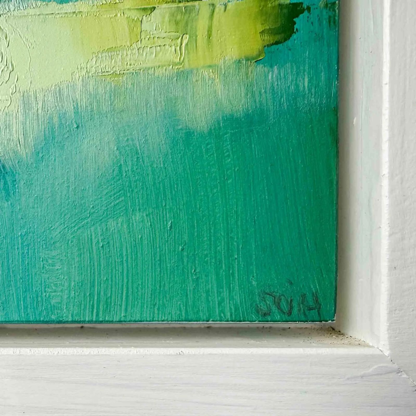 Contemporary Abstract Seascape Oil Painting photo Art