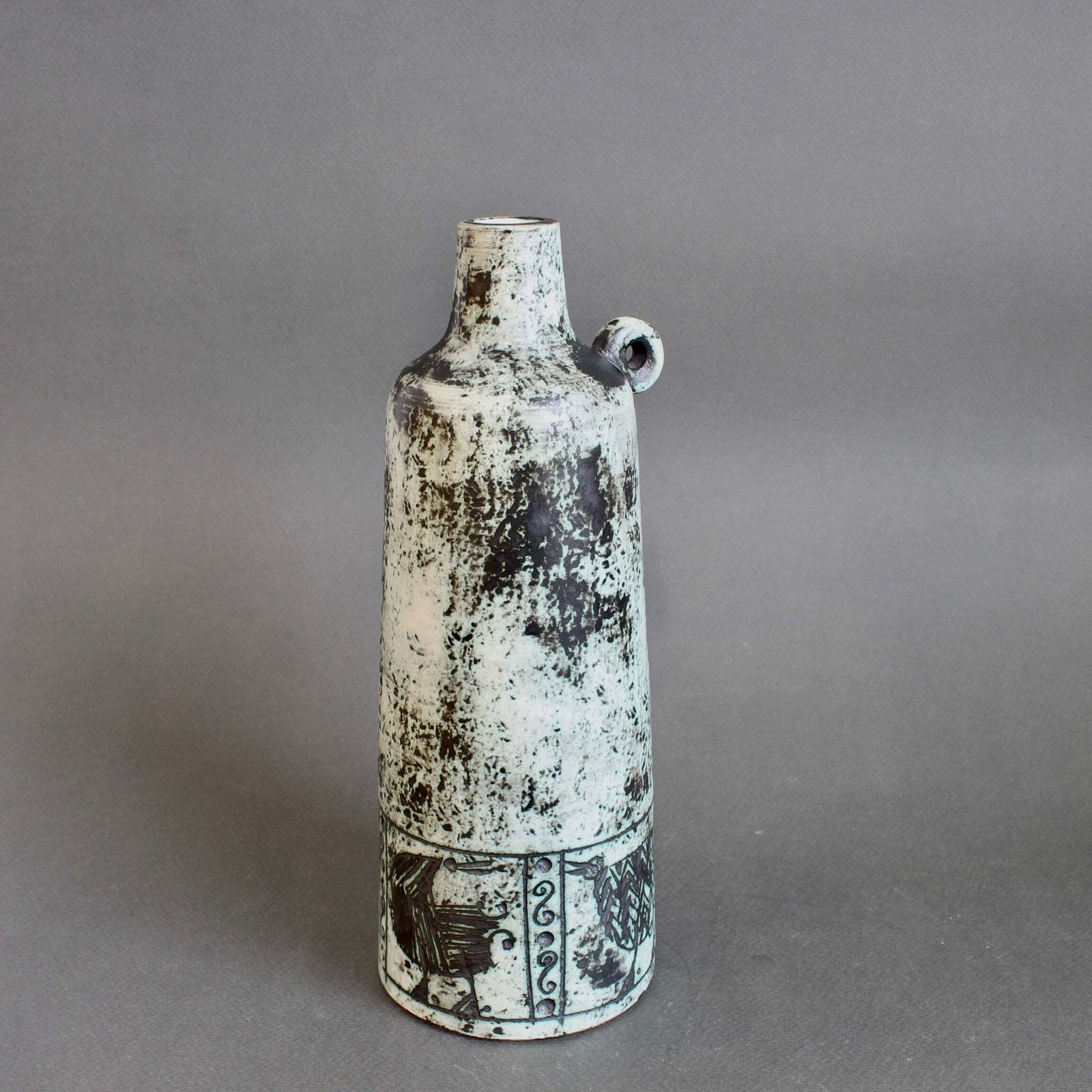Mid Century French Ceramic Flower Vase By Jacques Blin (Circa 1960s) photo furniture