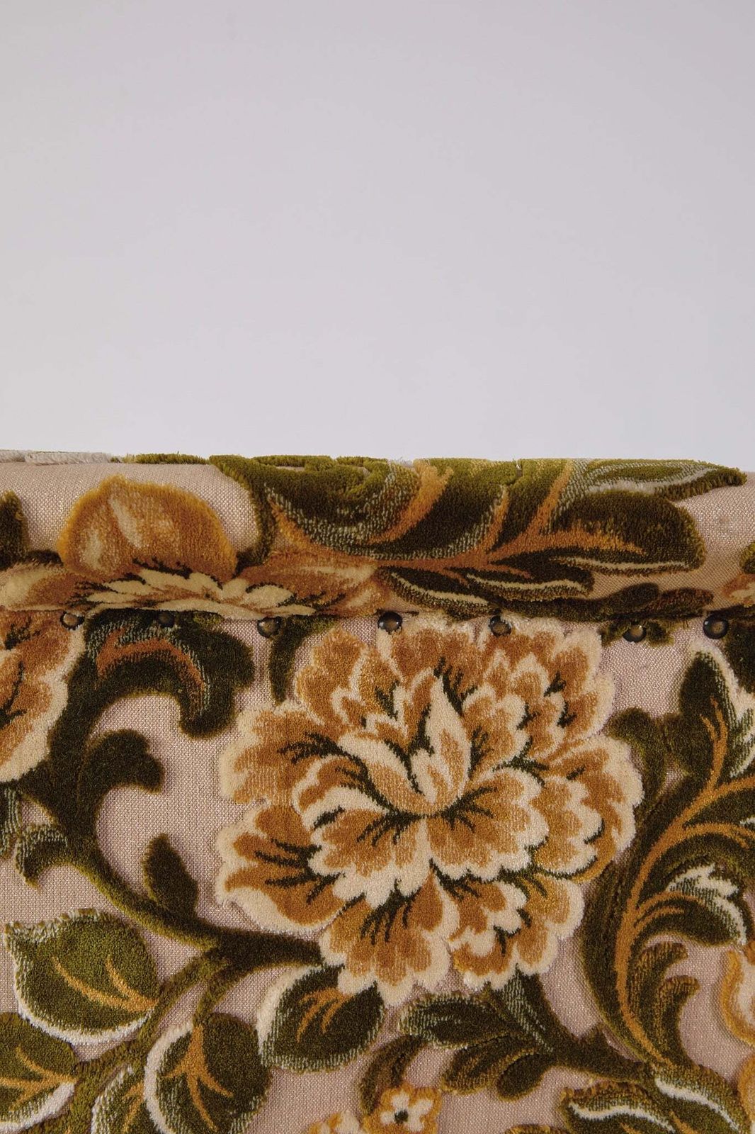 2200.0 Italian Velvet Floral Sofa 1960s photo