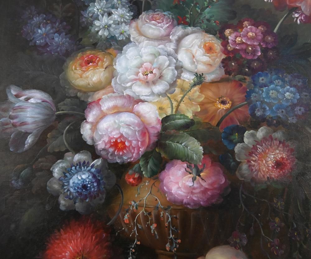Flemish Still Life Oil Painting Floral Still Life photo Art