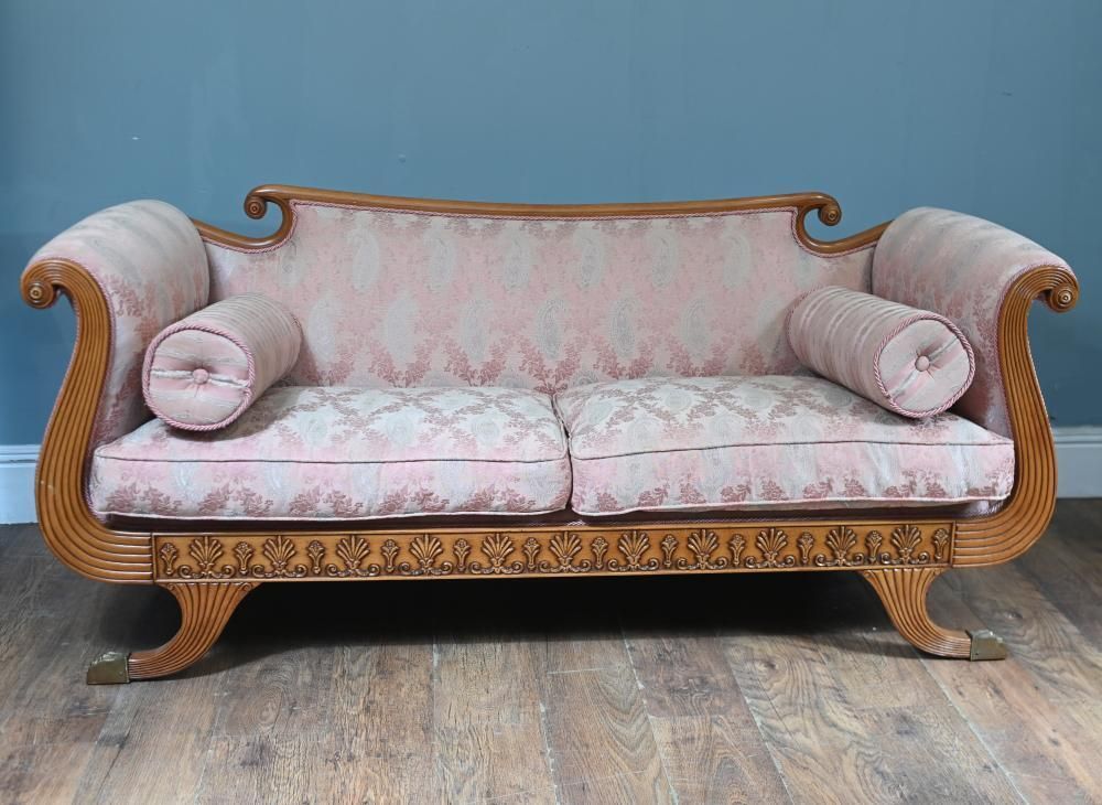 Regency Sofa Couch Thomas Hope Walnut Day Bed 1810