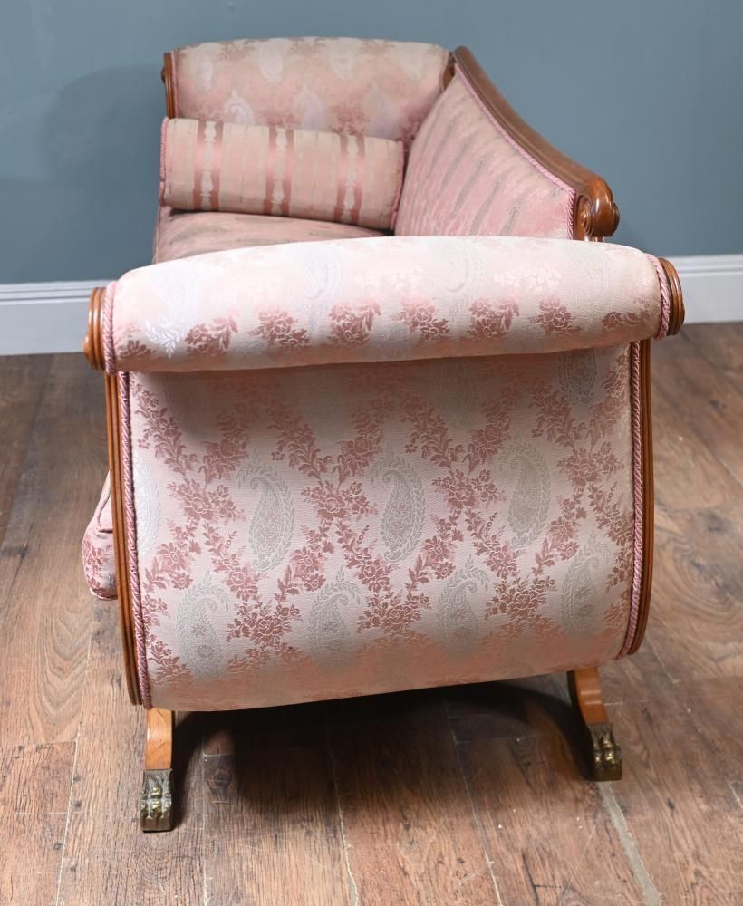 photo furniture Regency Sofa Couch Thomas Hope Walnut Day Bed 1810