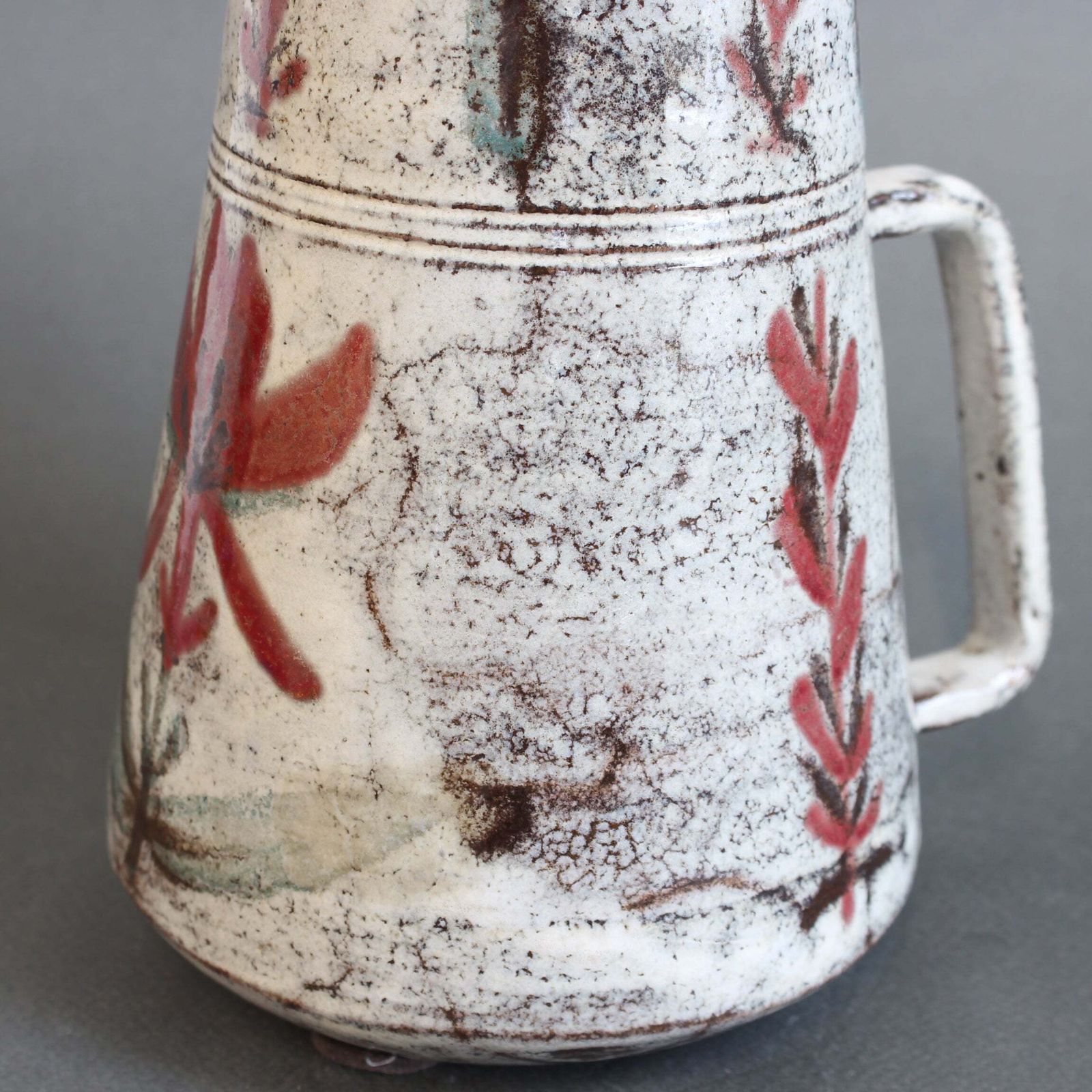 780.0 Vintage French Ceramic Pitcher By Le Mûrier (Circa 1960s) photo