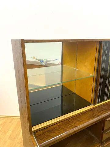 Mid Century Cabinet With Upper Section By Bohumil Landsman For Jitona, Czech Design, 1960s photo Furniture