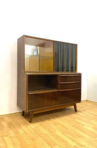 Mid Century Cabinet With Upper Section By Bohumil Landsman For Jitona, Czech Design, 1960s photo buy