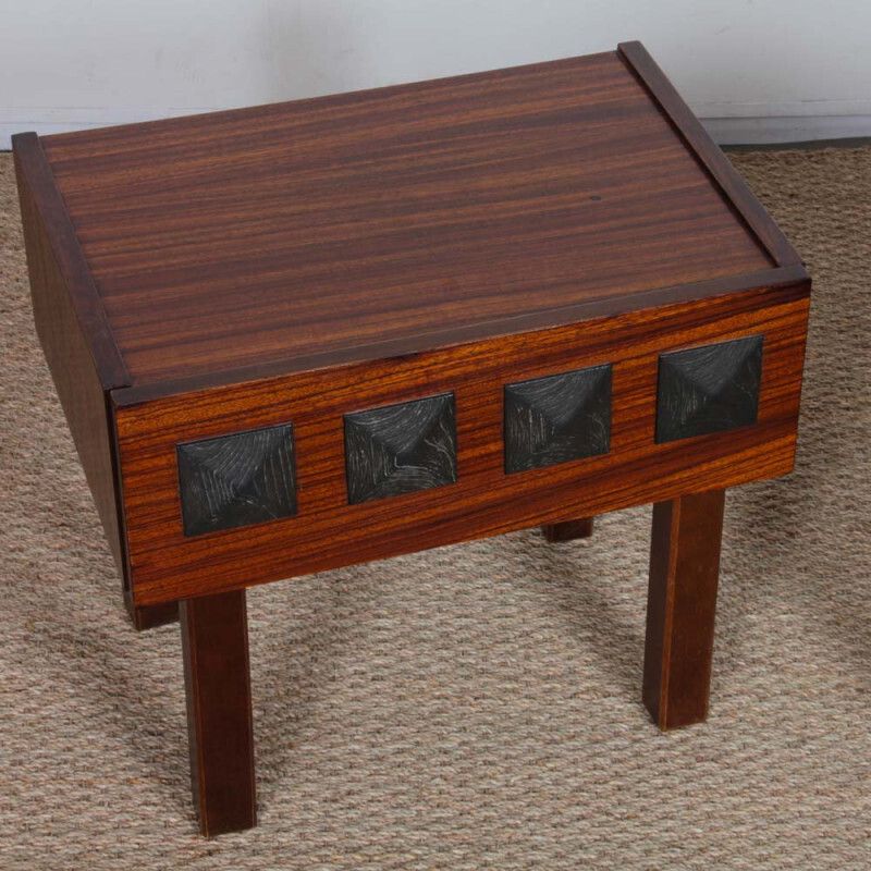 Pair Of Vintage 1960s Wooden Bedside Tables photo for sale