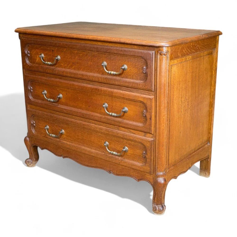 French Oak Chest Of 3 Drawers photo furniture