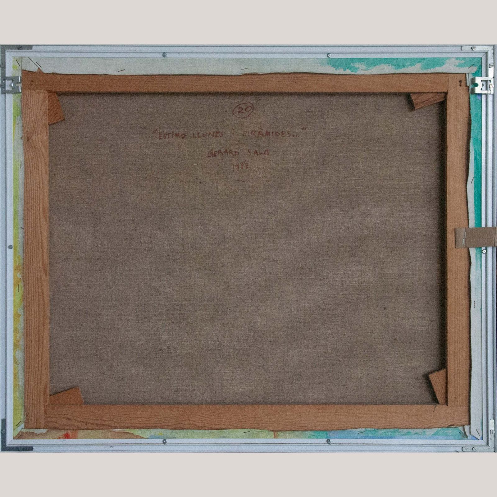 Estimo Llunes: Piràmides – Gerard Sala – 1977 – Original Abstract Oil On Canvas photo 854.0