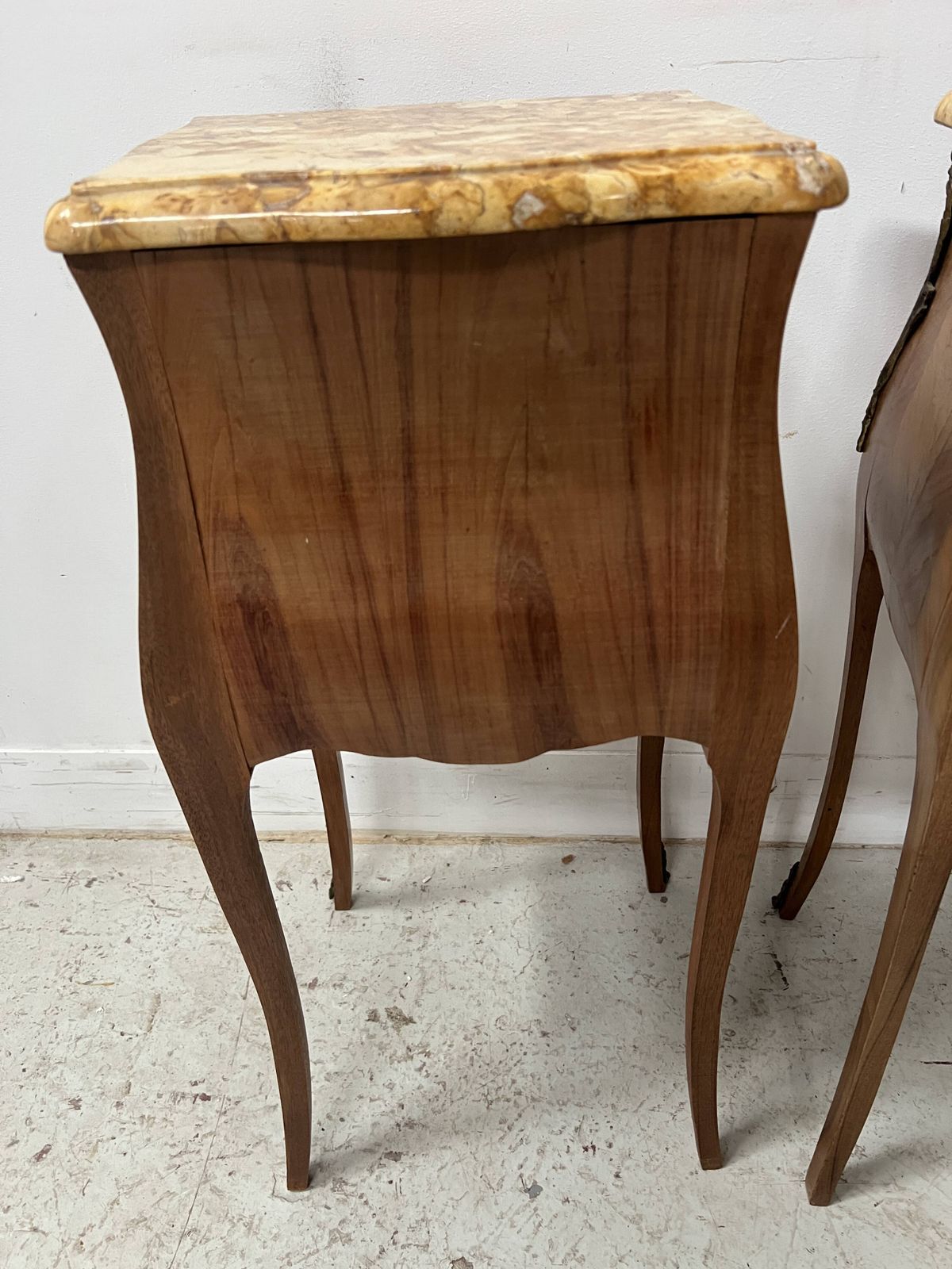 photo for sale Pair Of Small Marquetry Chests Of Drawers In The Louis XV Style / 20th Century