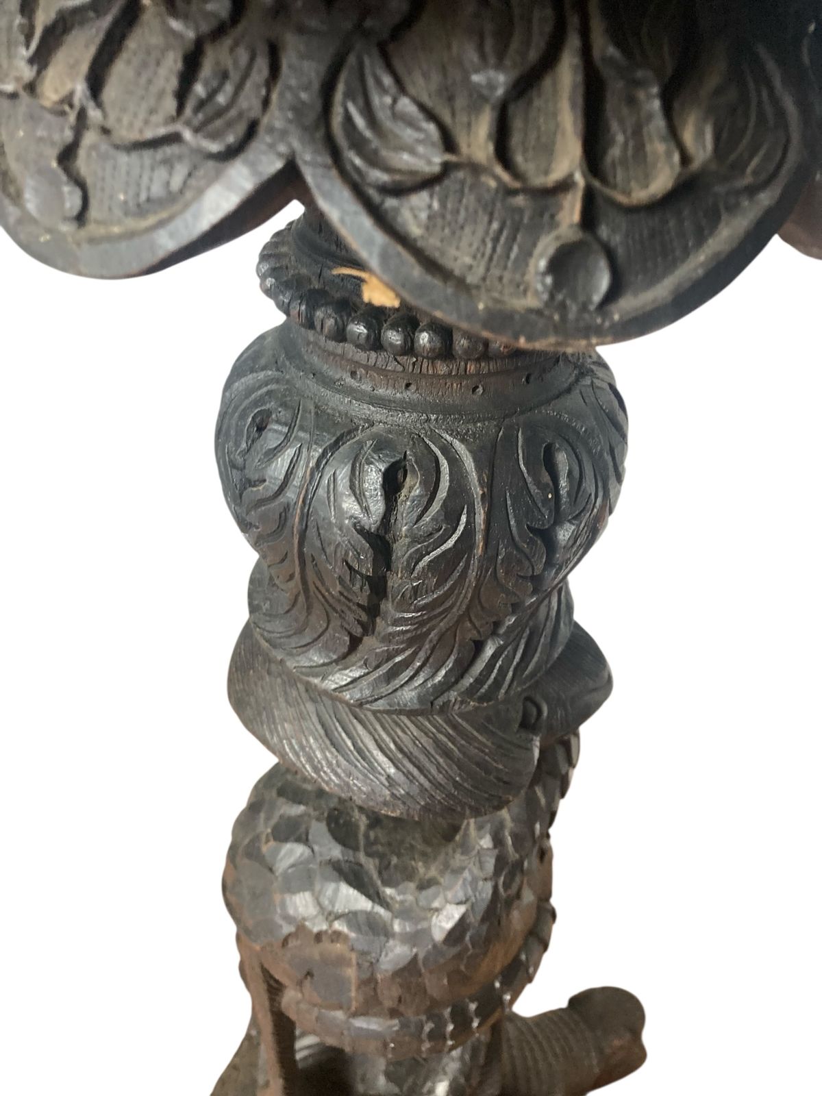 Home Decor 19th Century Burmese Rosewood Jardinere Or Torchere photo