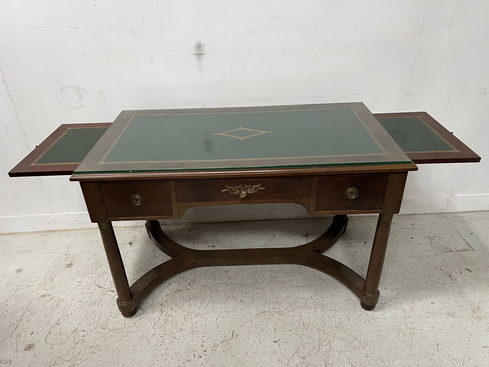 Empire Style Desk In Mahogany And Veneer, 20th Century photo vinterior