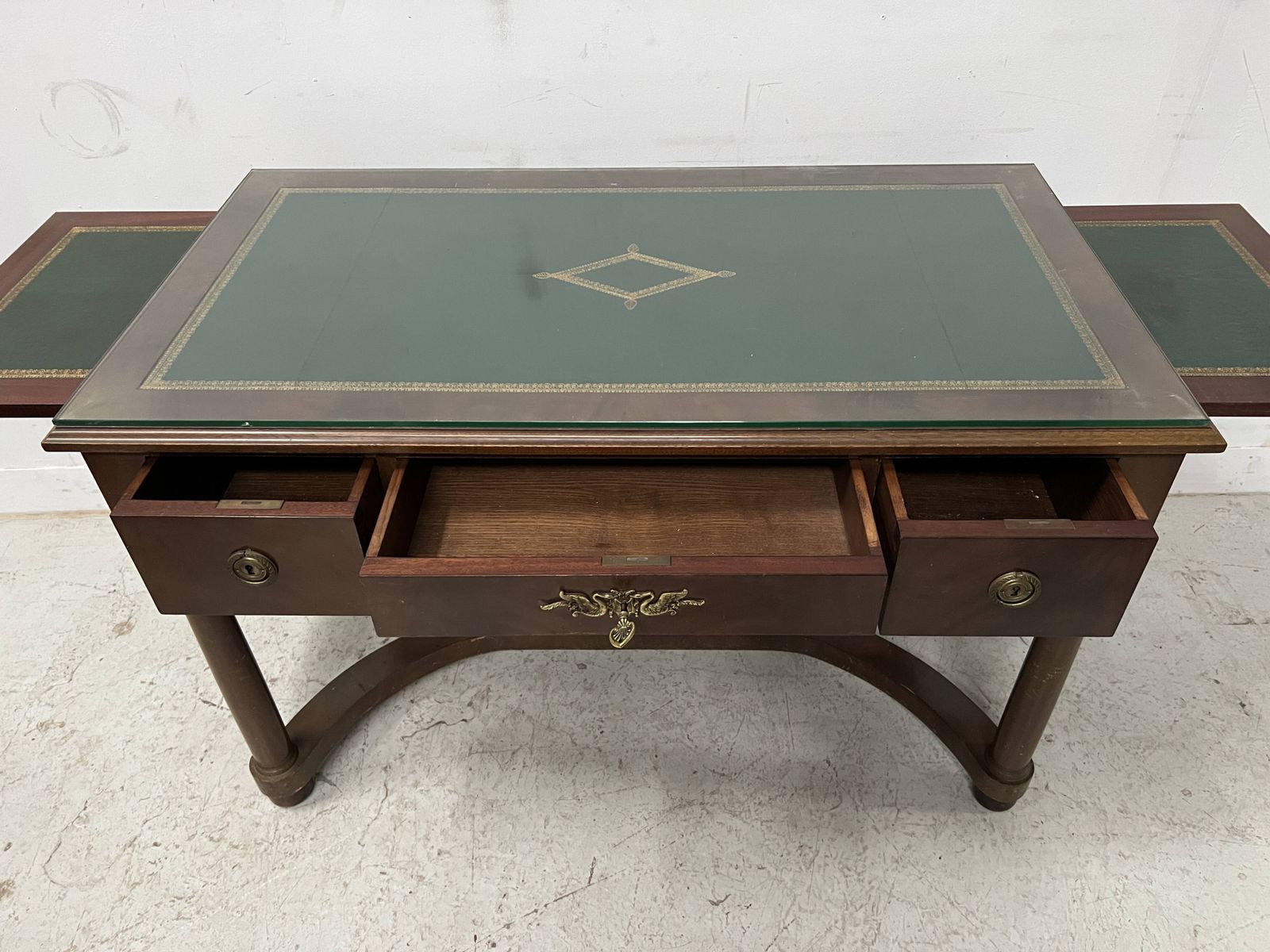 1113.075 Empire Style Desk In Mahogany And Veneer, 20th Century photo