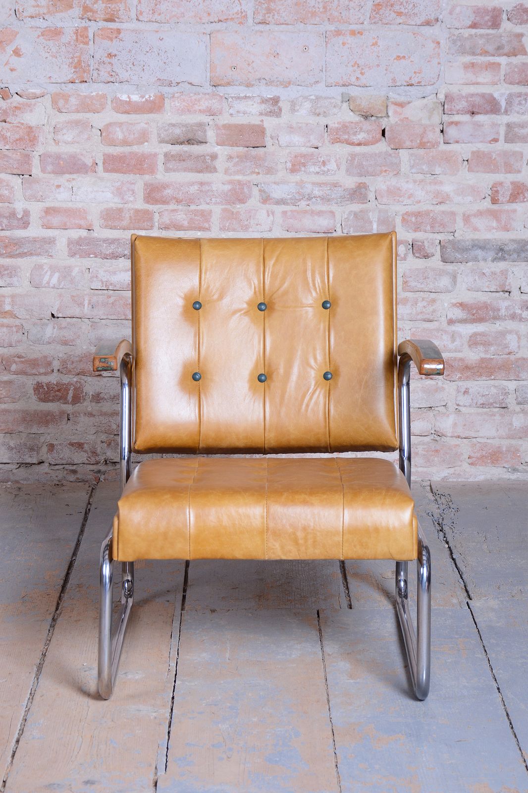 Pair Of Restored Bauhaus Armchairs, By Mücke Melder, Beech, Chrome, Czech, 1930s photo buy