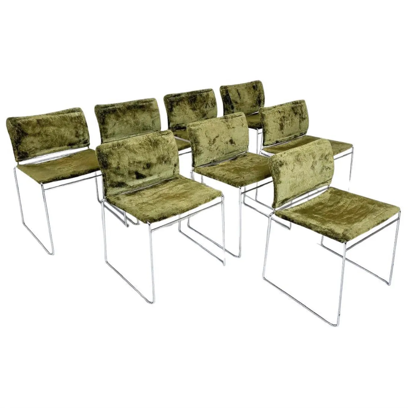 Set Of 8 Tulu Chairs By Kazuhide Takahama, 1969