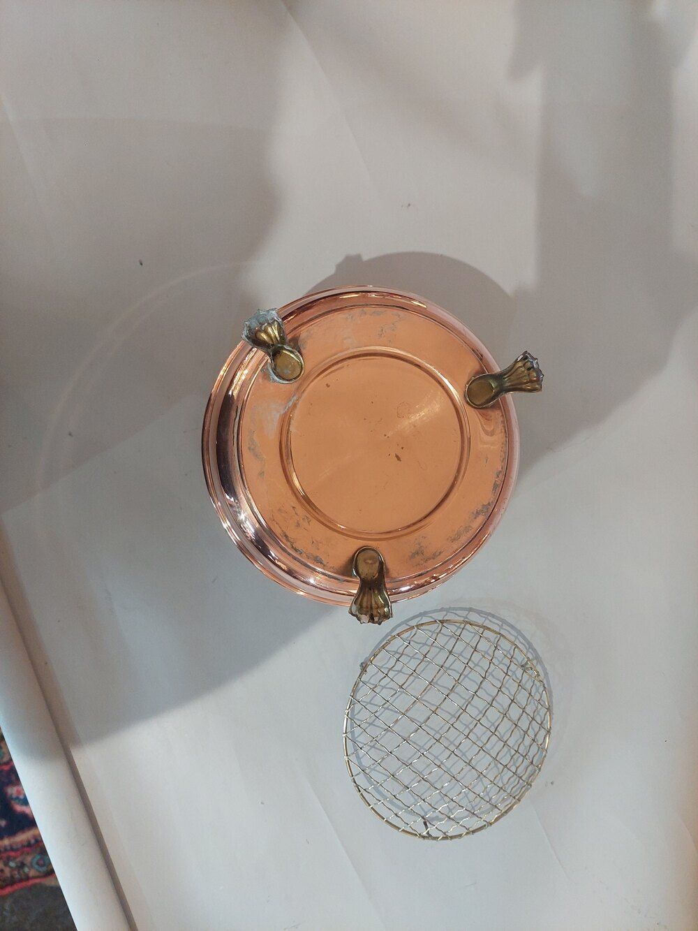 Victorian Copper And Brass Encircled Rose Bowl photo vinterior