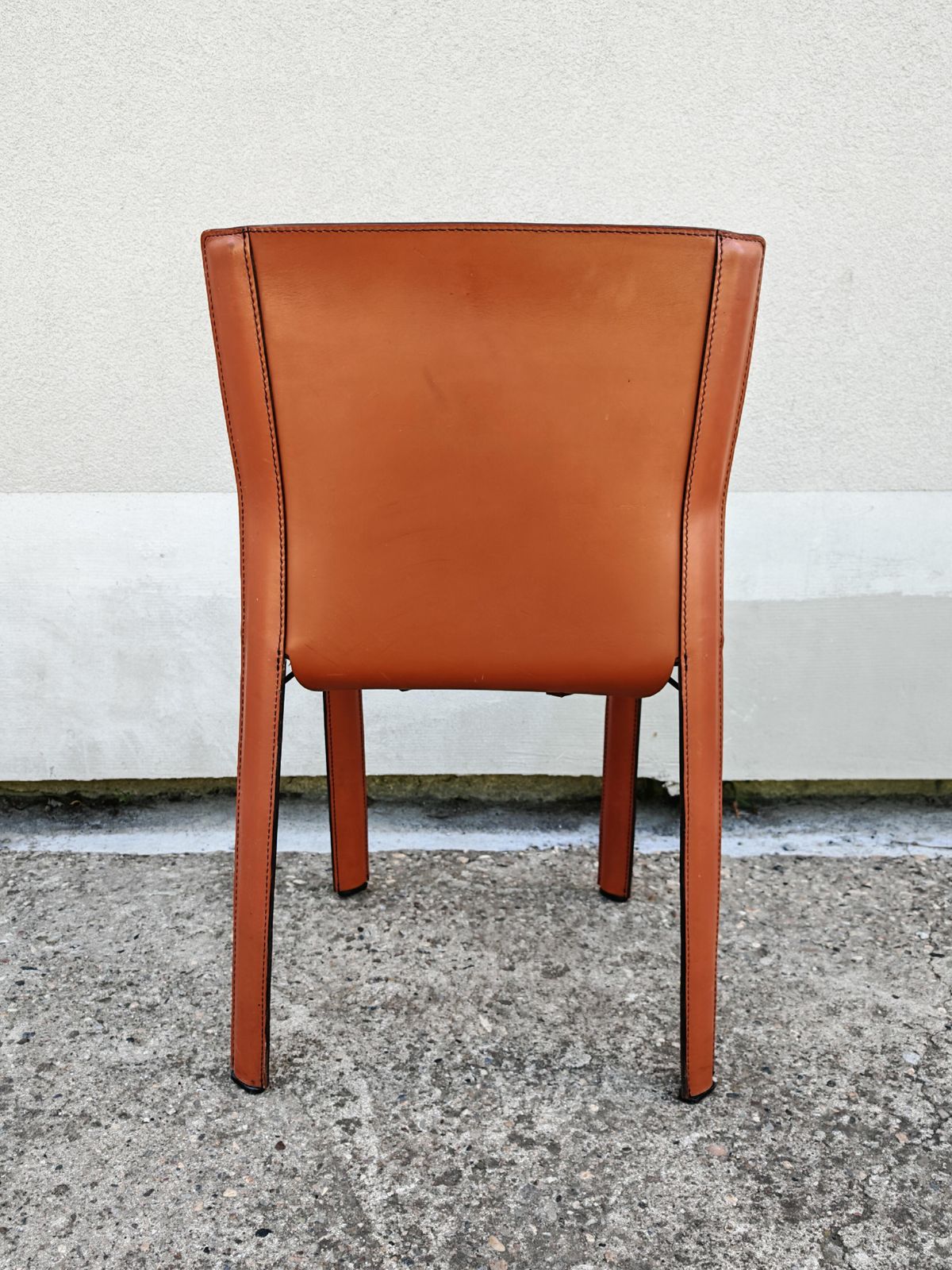 Furniture Pair Of Postmodern Leather Chairs By Giancarlo Vegni For Fasem, Italy 1984 photo