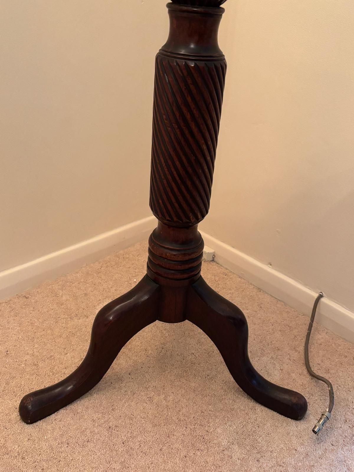 Antique Regency Style Mahogany Torchère / Display Pedestal (C.1830–1880) photo 150.0