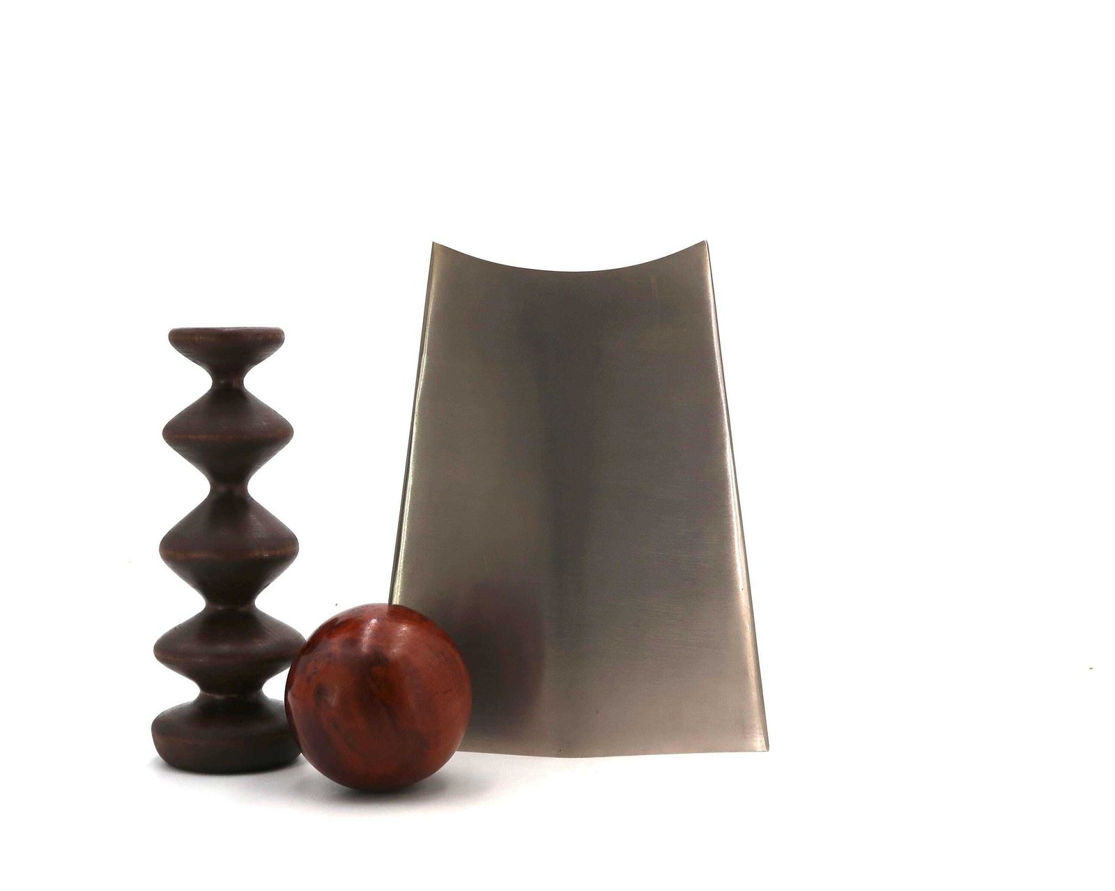 Franse Stalen Vaas Van Dominique Imbert, Jaren 1970 / Ikebana, Minimalisme, Sculptuur, Kunst, Woondecoratie