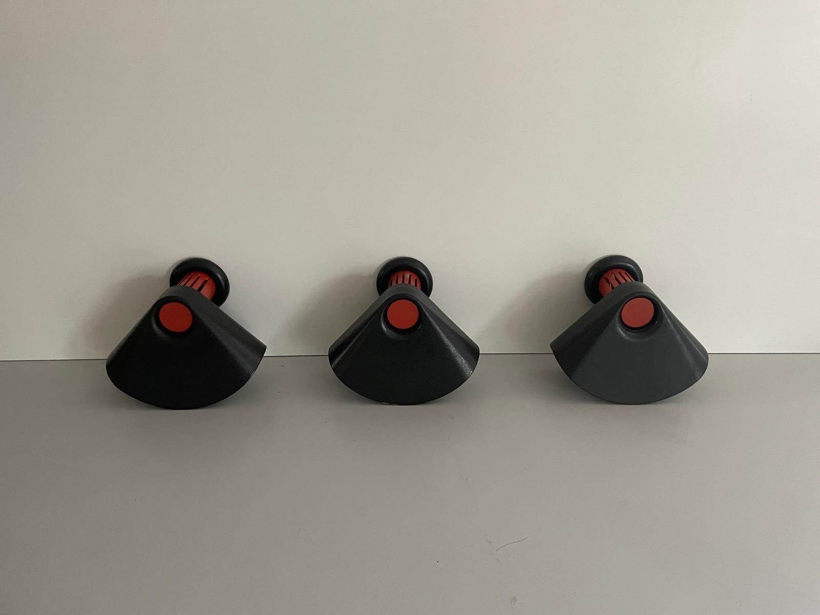 Model Bollo Set Of 3 Wall Lights By Tobia Scarpa For Flos, 1970s, Italy
