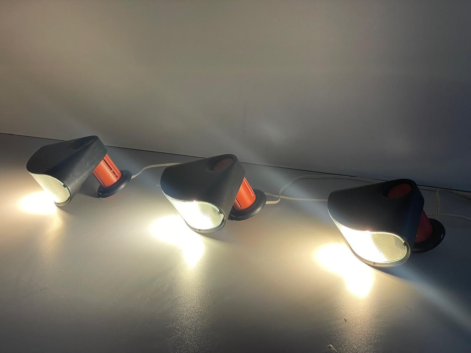 Model Bollo Set Of 3 Wall Lights By Tobia Scarpa For Flos, 1970s, Italy photo Lighting
