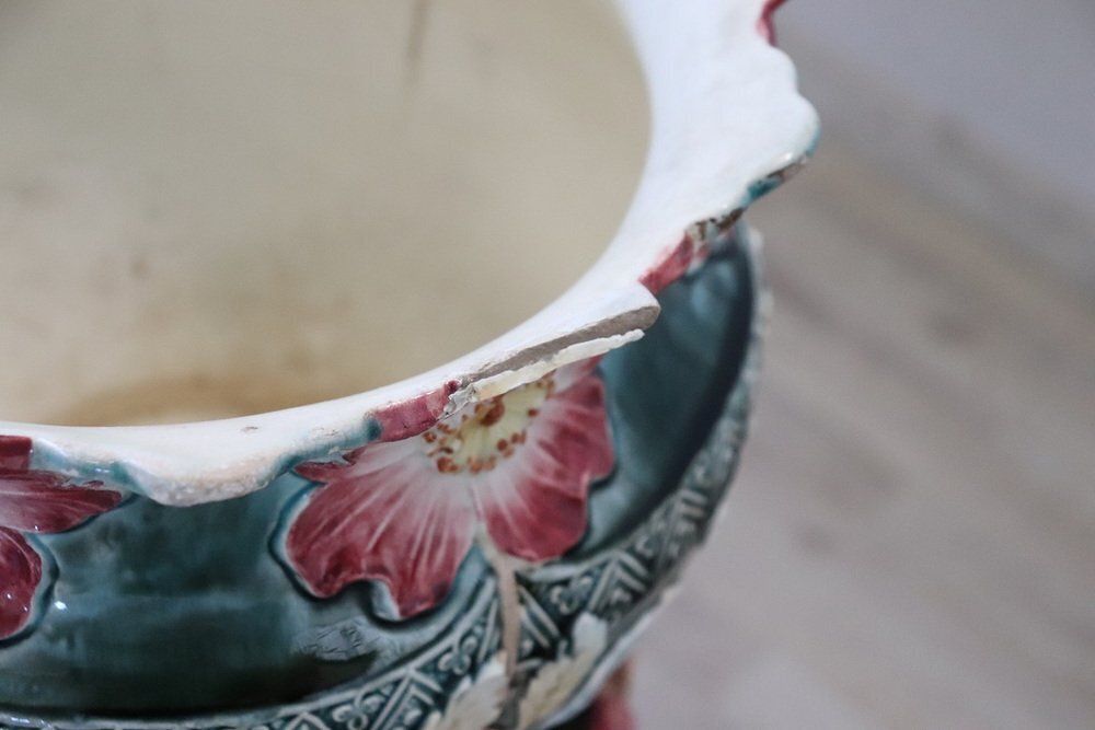 Art Nouevau Ceramic Vase With Column photo vinterior