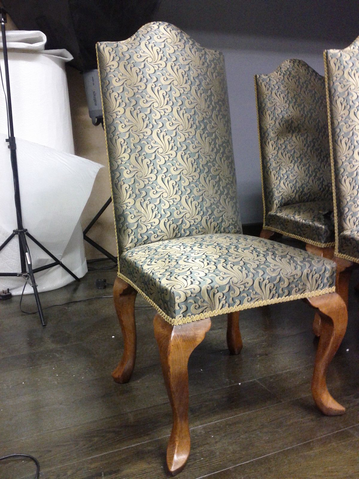 Gorgeous Queen Anne Style Chair, Cherry Wood. Handmade. photo for sale