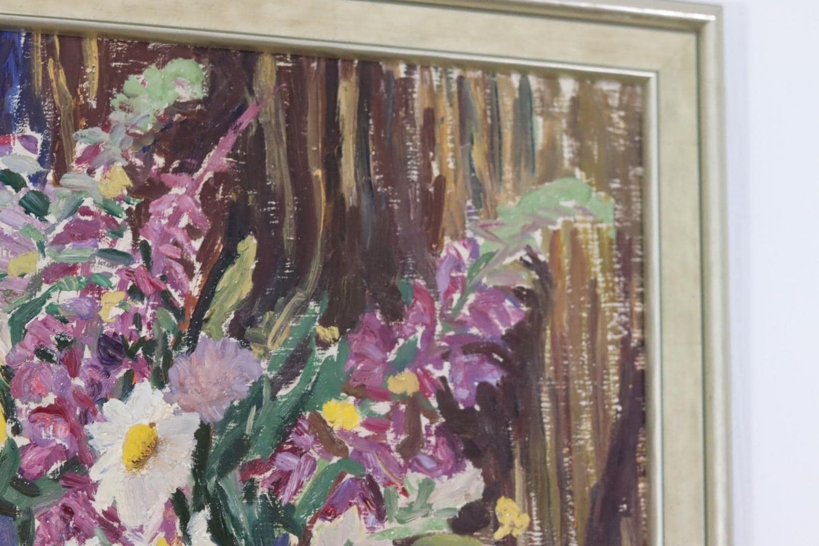 Original Mid Century Swedish Panel Painting – “Flower Still Life” By Bertil Lundgren – Signed – 68 × 58 Cm photo buy
