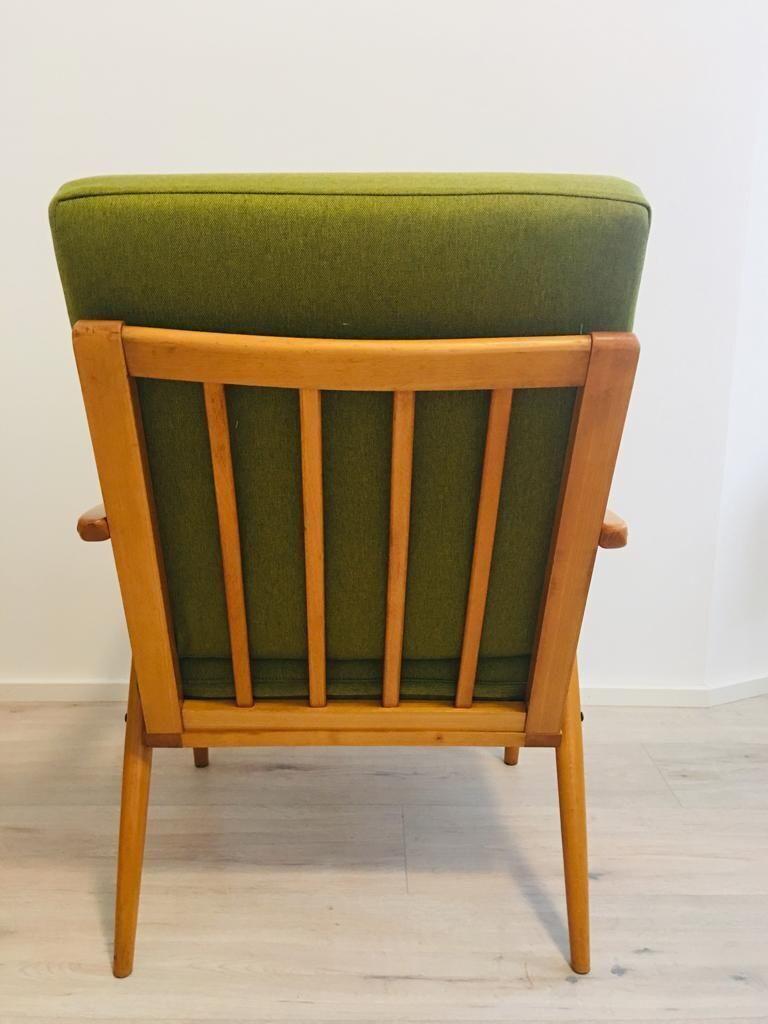 Green Boomerang Armchair From Thonet, 1960s photo buy