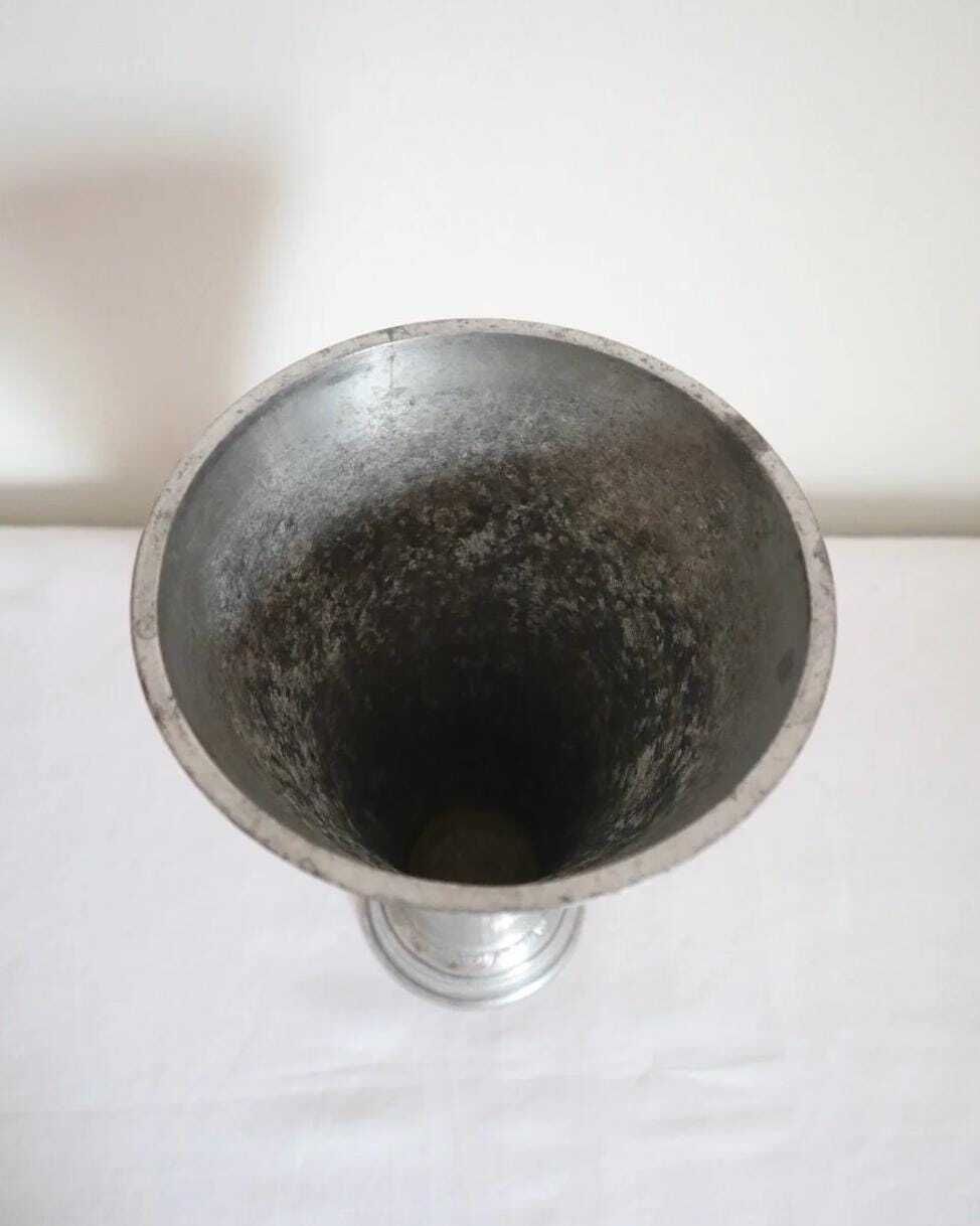 Vintage Flared Aluminium Vase photo buy