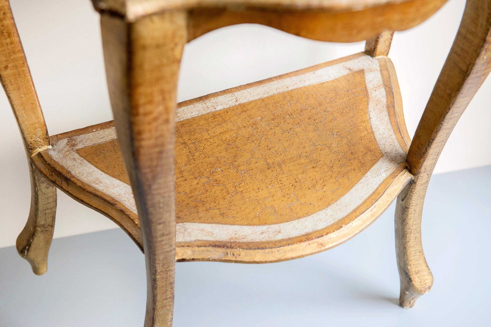 photo furniture Florentine Giltwood End Table – Italian 1960s Vintage – Gold Nightstand Or Console Mid Century Modern