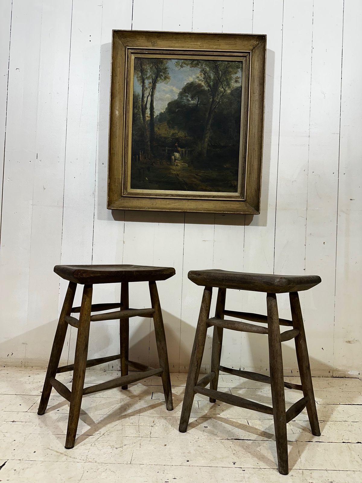 Victorian Pitch Pine Handcrafted Milking Stool photo 159.0