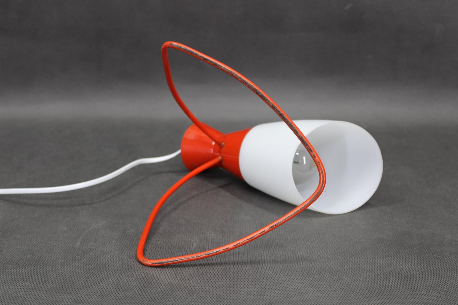 1960s Red Table Lamp By Josef Hurka For Napako, Czechoslovakia photo vintage