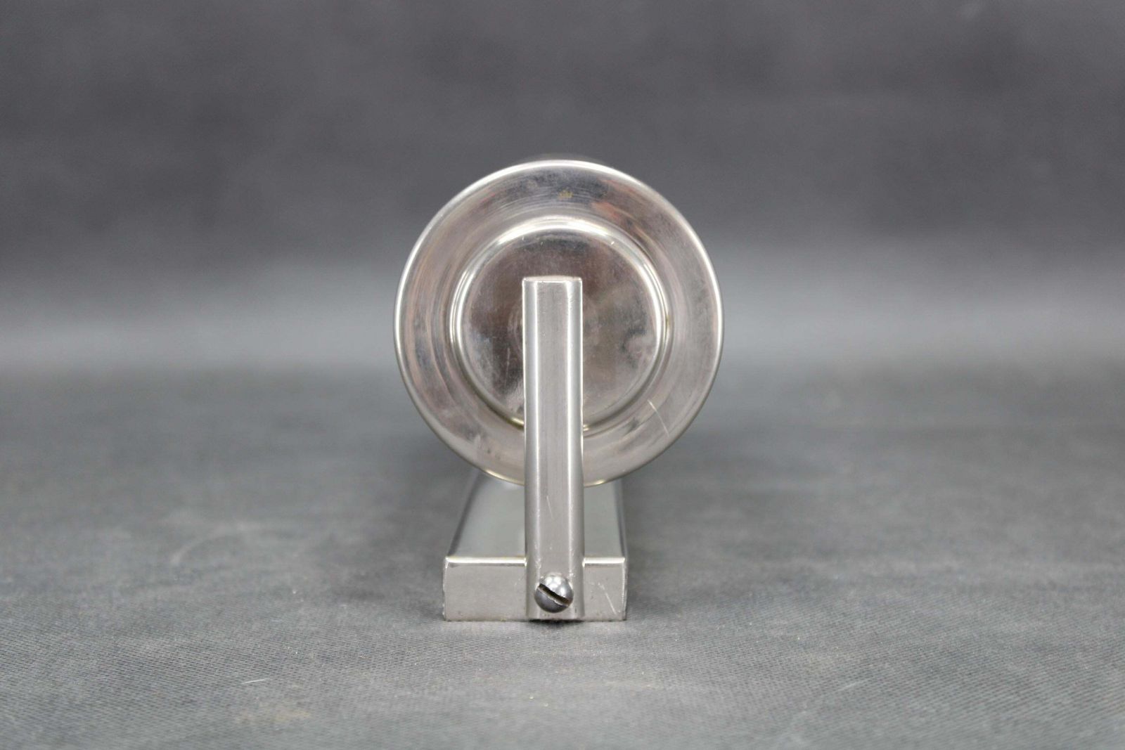 1930s Bauhaus Tubular Wall Light, Chrome & Creamy Glass, Czechoslovakia photo for sale