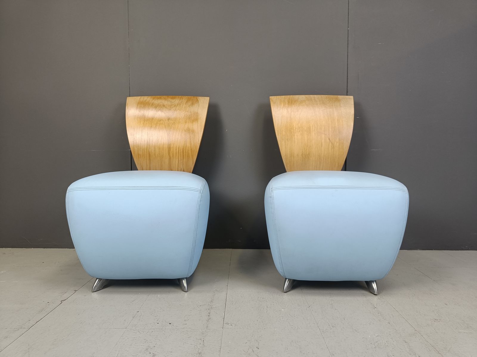 Pair Of Bobo Lounge Chairs By Dietmar Scharping For Dauphin, 2000s