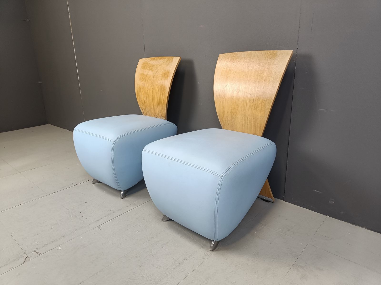 Pair Of Bobo Lounge Chairs By Dietmar Scharping For Dauphin, 2000s photo vinterior