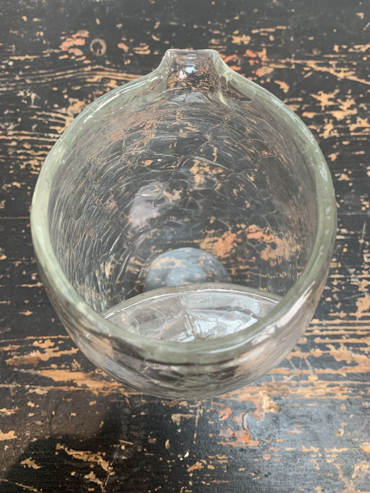 photo for sale Exceptional Crackle Glass Jug Or Pitcher Designed By Koloman Moser (1868 1918) For Loetz Circa 1905