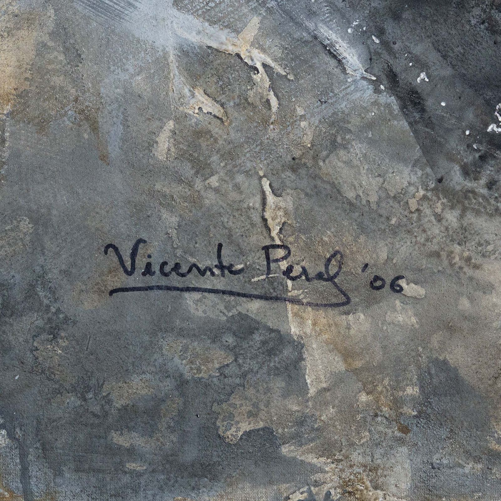 Abstract Expressionist Composition – Original Mixed Media On Canvas photo 875.0