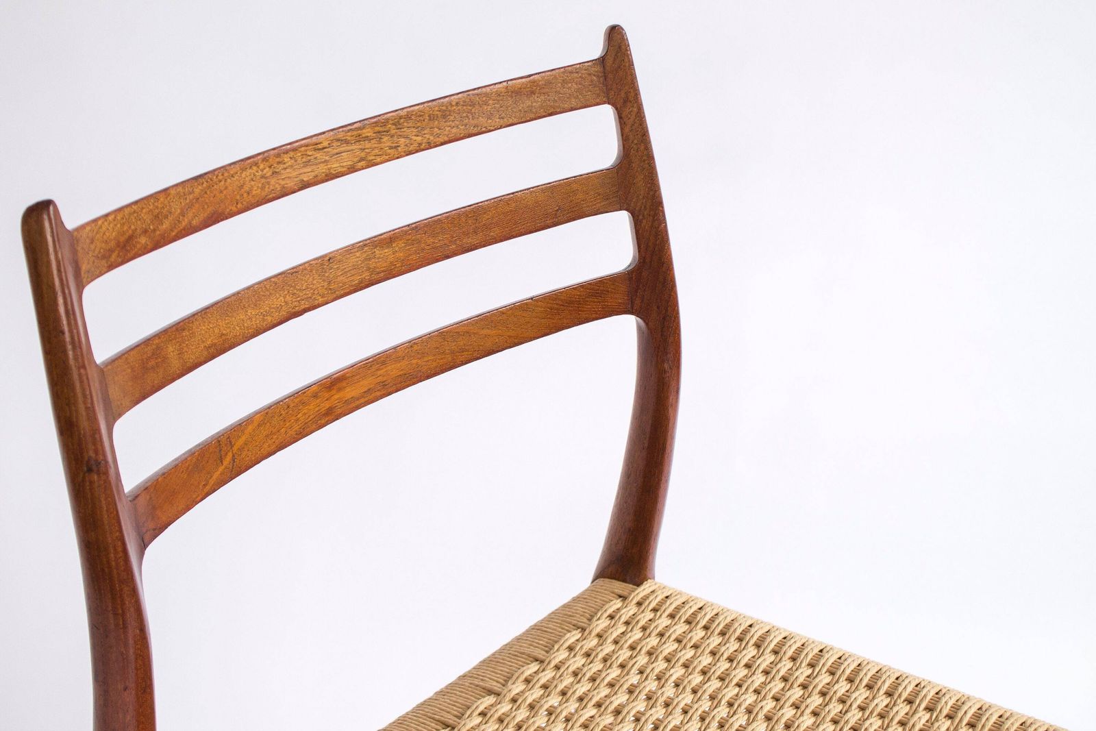 1 Of 8 Niels Møller Model 78 Chair – Danish Teak Dining Chair, Mid Century Modern Design, 1960s, Newly Woven Danish Cord photo 874.0