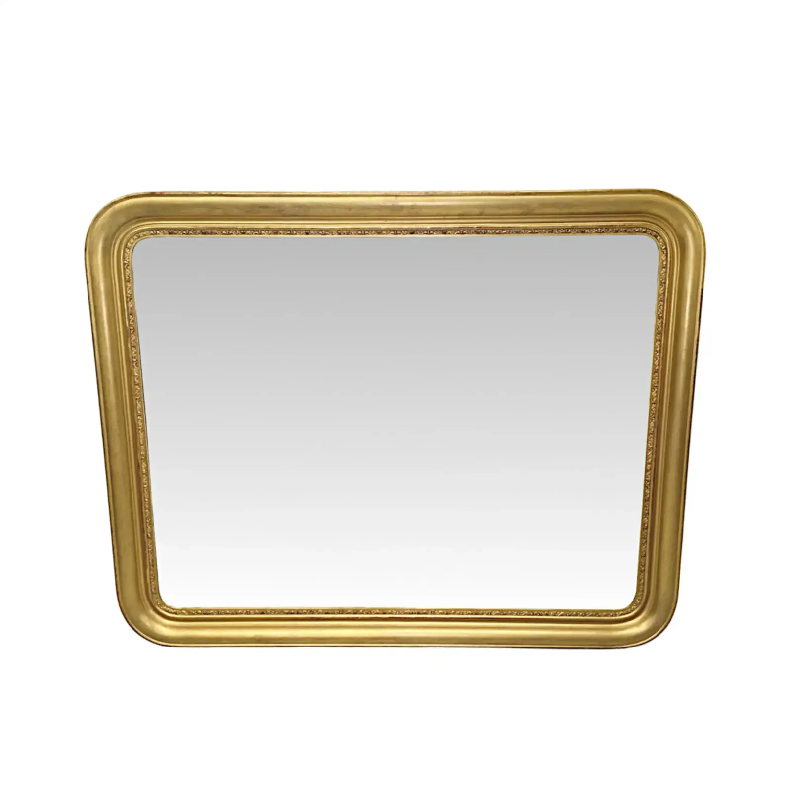A Very Rare Pair Of 19th Century Elegantly Simple Giltwood Mirrors photo furniture