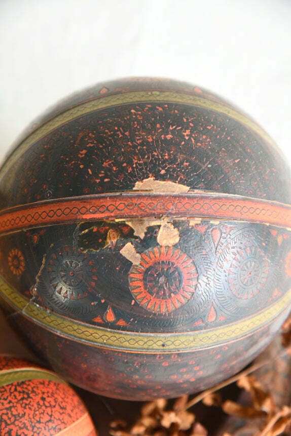 Antique Wooden Nesting Balls, 1800s photo furniture
