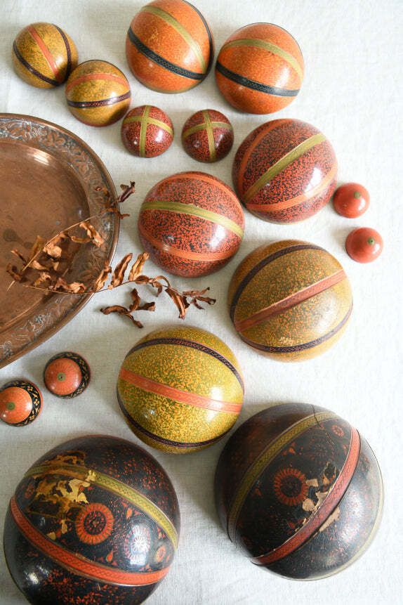 Antique Wooden Nesting Balls, 1800s photo for sale