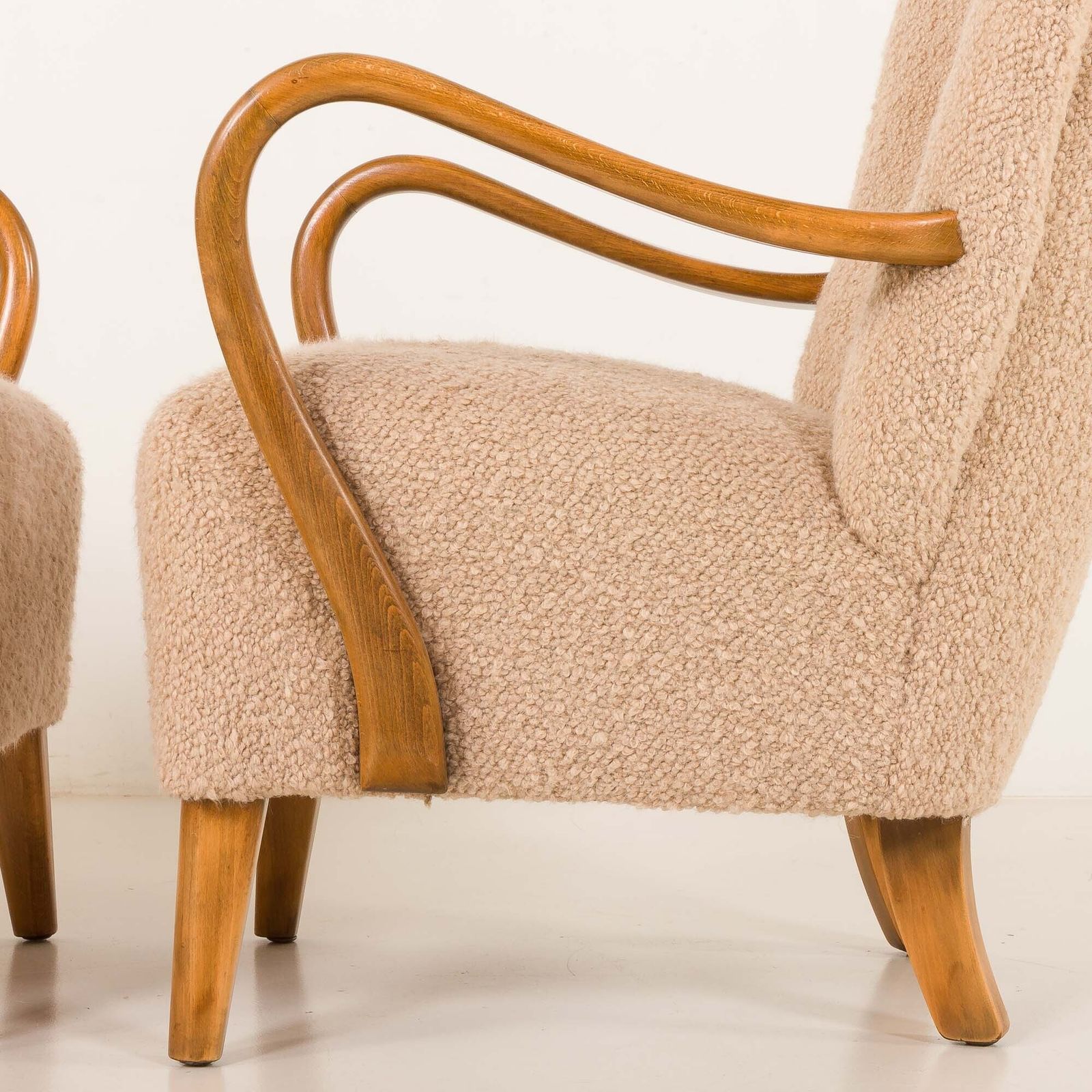 3954.0 Alfred Christensen Pair Of Two Armchairs, Denmark 1950s photo