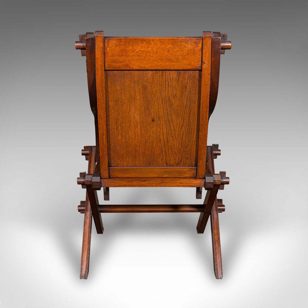 Antique Glastonbury Chair, English, Oak, Elbow Seat, Gothic Revival, Victorian photo Furniture
