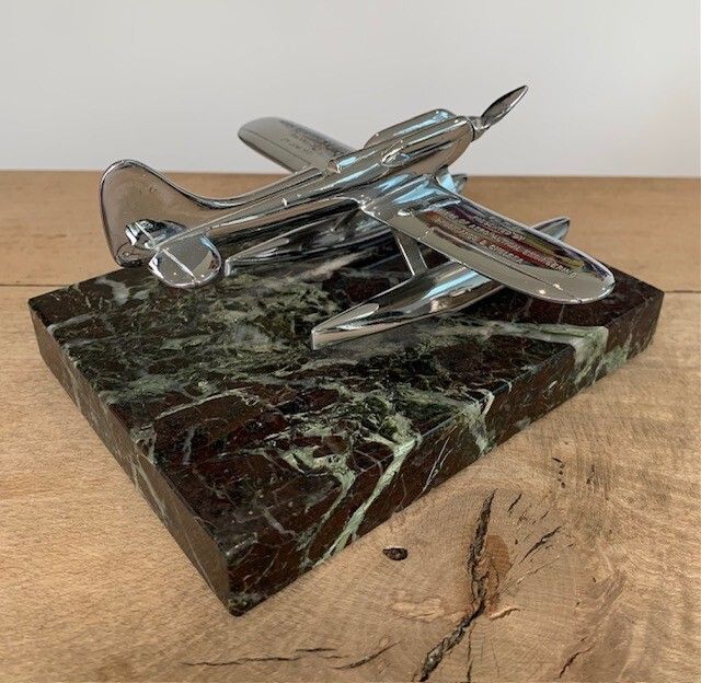 Spectacular Trophy In The Form Of A Model Of A Supermarine S5 Seaplane, Of Brooklands Concours D’elegance Interest. photo Home Decor