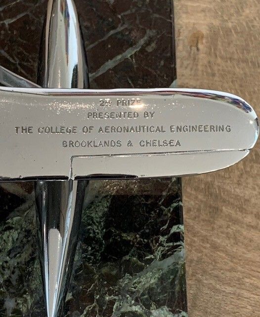 photo for sale Spectacular Trophy In The Form Of A Model Of A Supermarine S5 Seaplane, Of Brooklands Concours D’elegance Interest.