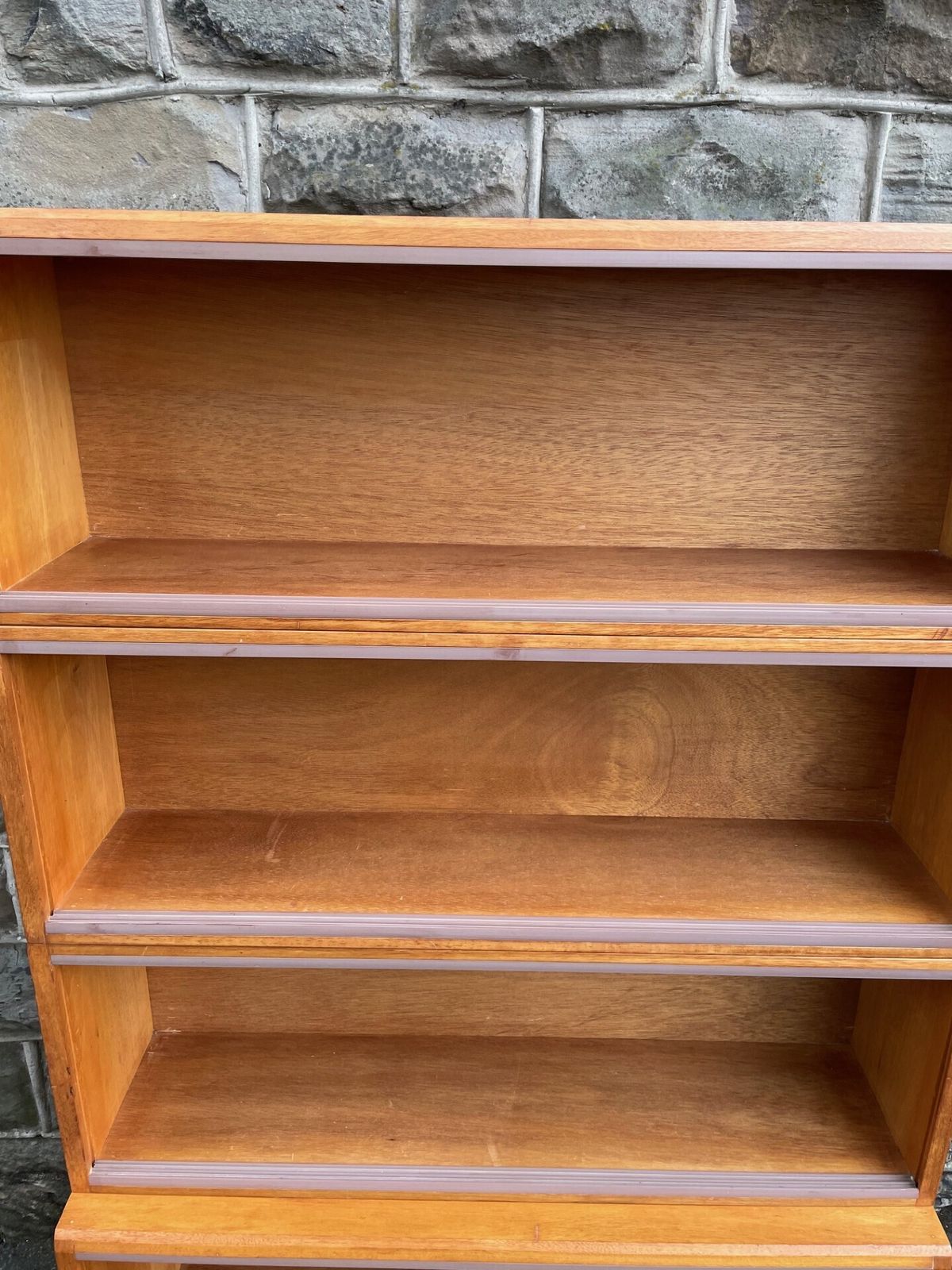 Golden Oak Stacking Library Bookcase photo furniture